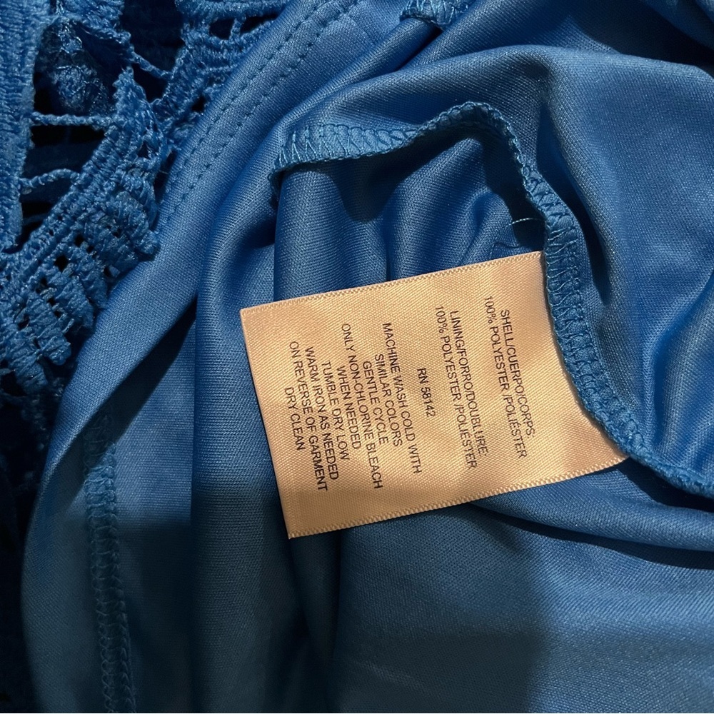 London Times Royal Blue Midi Dress - Picture 8 of 8